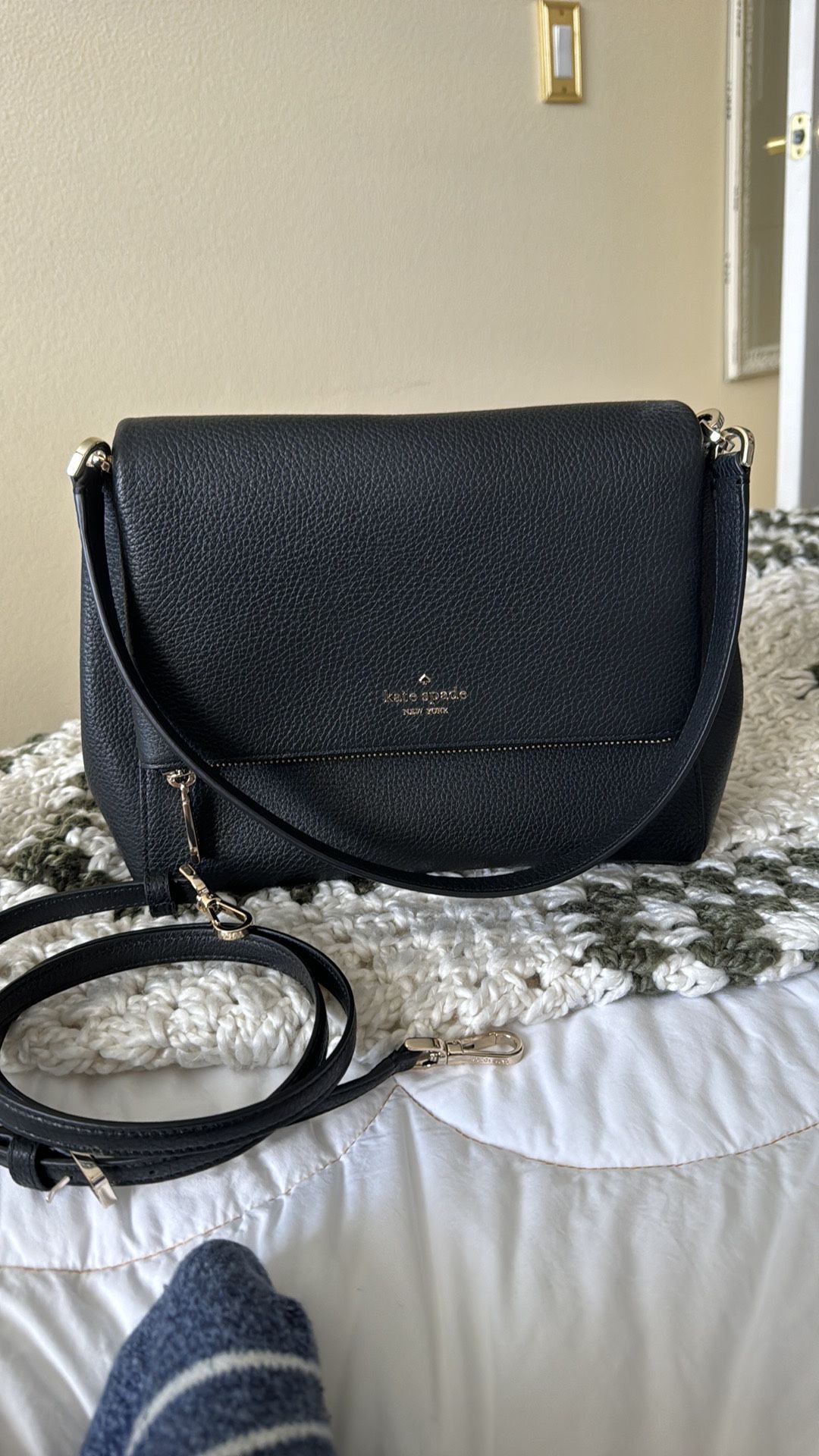 Kate Spade Black Shoulder Bag And Crossbody