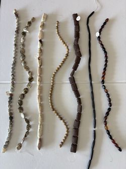7 strands of gemstones & beads