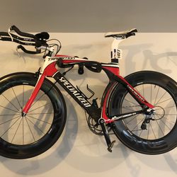 Specialized Tri Bike With Enve Carbon Wheels
