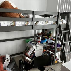 Loft Bed With Shelves