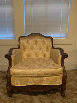 French Provincial couch and armchair set