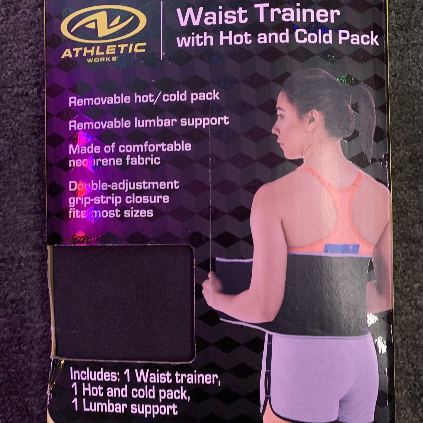 Athletic works waist trainer with hot and cold pack sale