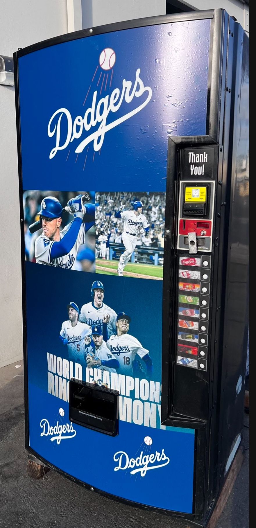 DODGERS SODA VENDING MACHINES