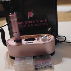 Electric Nail Drill Professional: 40000RPM Electric Nail File Kit E File Nail Drill Machine with LCD Display for Acrylic Gel Nail