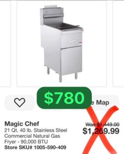 🔥 NEW COMMERCIAL GAS FRYER