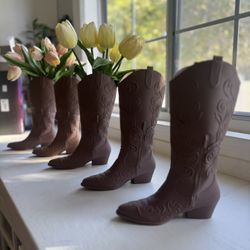Cowboy Boot Vase
