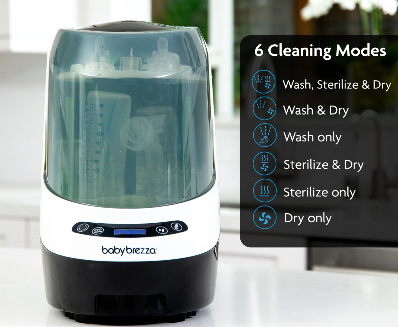 baby brezza bottle washer