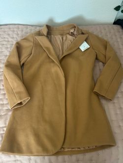 New with tag khaki Beige Jacket Coat Sz Medium