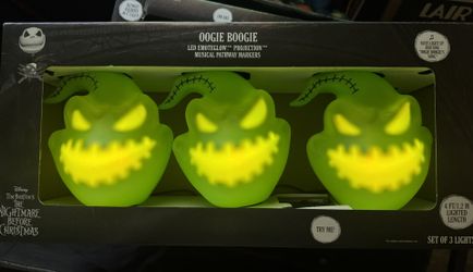 Oogie Boogie Light Up And Singing Posts