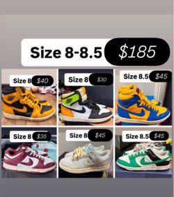 Jordan’s and dunks size 8 & 8.5