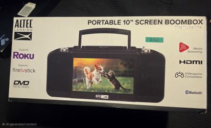 Altec Lansing Portable 10" Screen Boombox