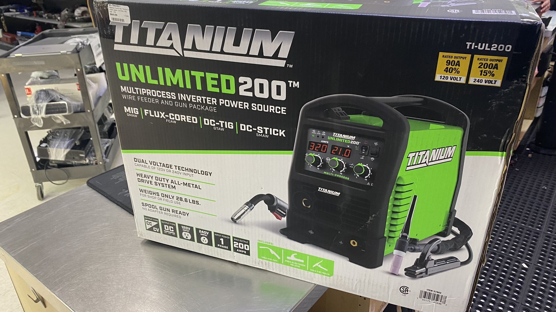 Brand New Titanium Unlimited 200 Multi process Welding Machine