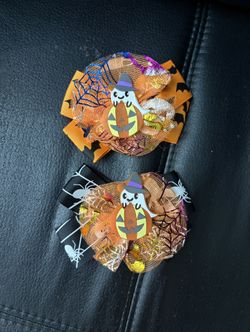 2 Medium Size Halloween Bows