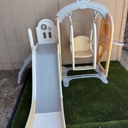 Resbaladilla & Columpio Para Niños! 