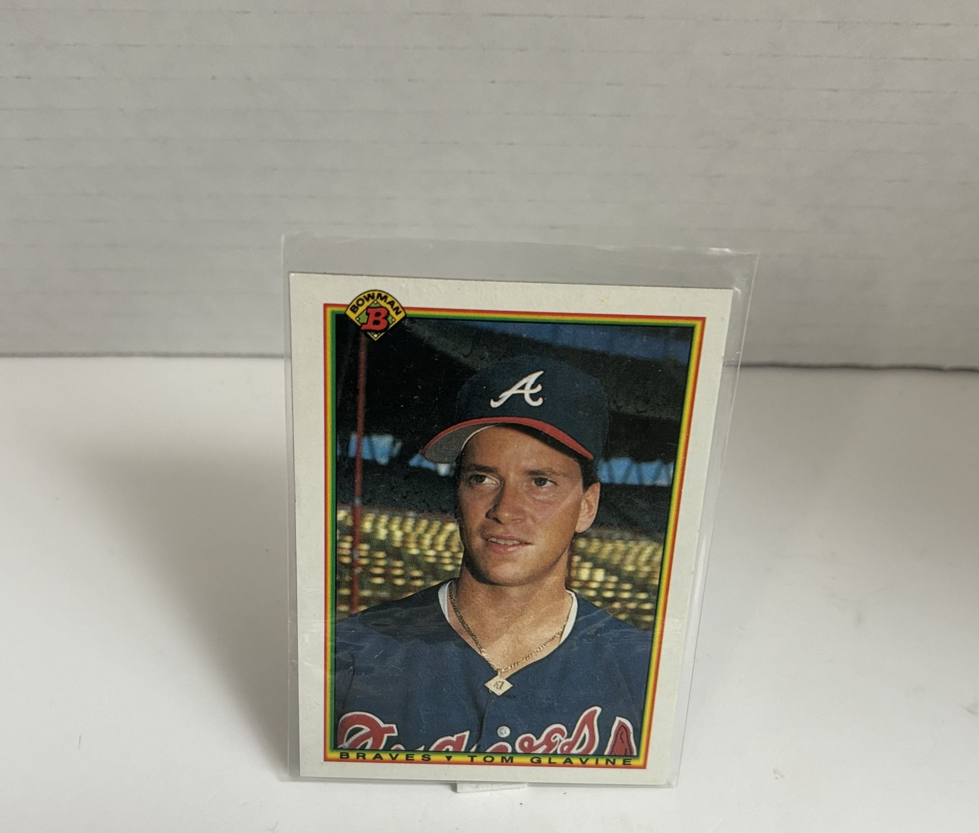 Tom Glavine 1990 Bowman Baseball, Card #2