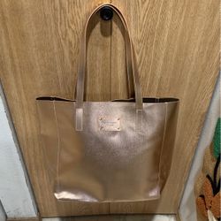 Michael Kors Metallic Rose Gold Tote Bag