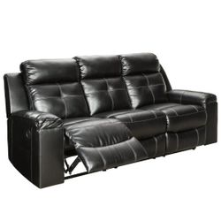 Kempten Black Reclining Sofa

