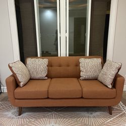 72’ Orange Couch