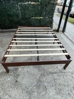 Wood brown  bed