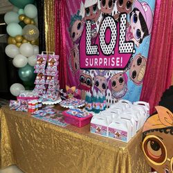 lol party treat table $360 plus delivery 