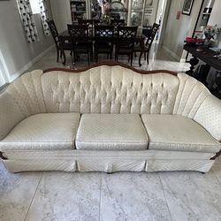 Vintage Sofa, Love Seat, Sofa Table