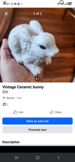 Vintage Ceramic bunny