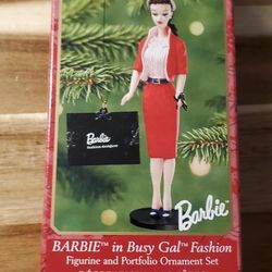 Hallmark Keepsake Barbie In Busy Gal Fashion Christmas Ornament