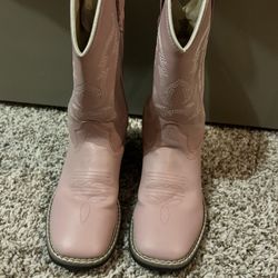 Girls Pink Cowboy Boots