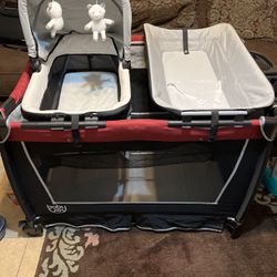 3 In One Baby Bassinet Playpen And Changing Table 