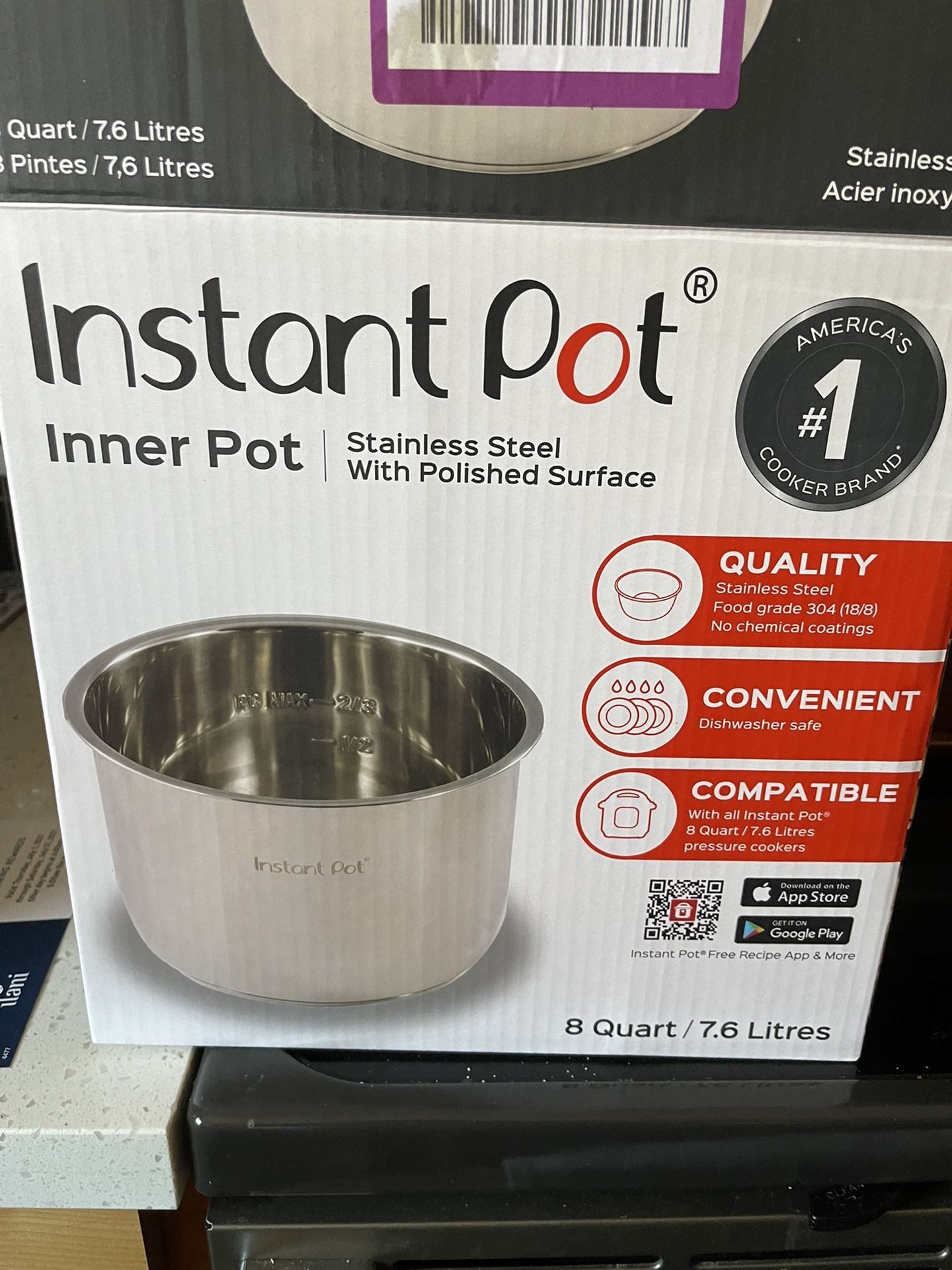 8 Quart Instant Pot Insert-Never Used