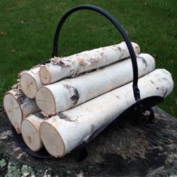 Decorative White Birch Logs, Natural Bark Wood Home Décor - 15.5-17.5" in Length 1.5"-4" Dia. (Set of 6)