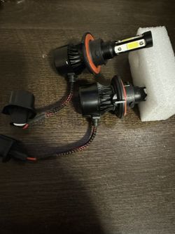 4 Side H13 9008 Headlight Bulbs Hi/Lo 