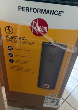 Brand new in the box hot water heater