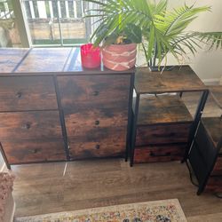 Dresser + 2 nightstands set 