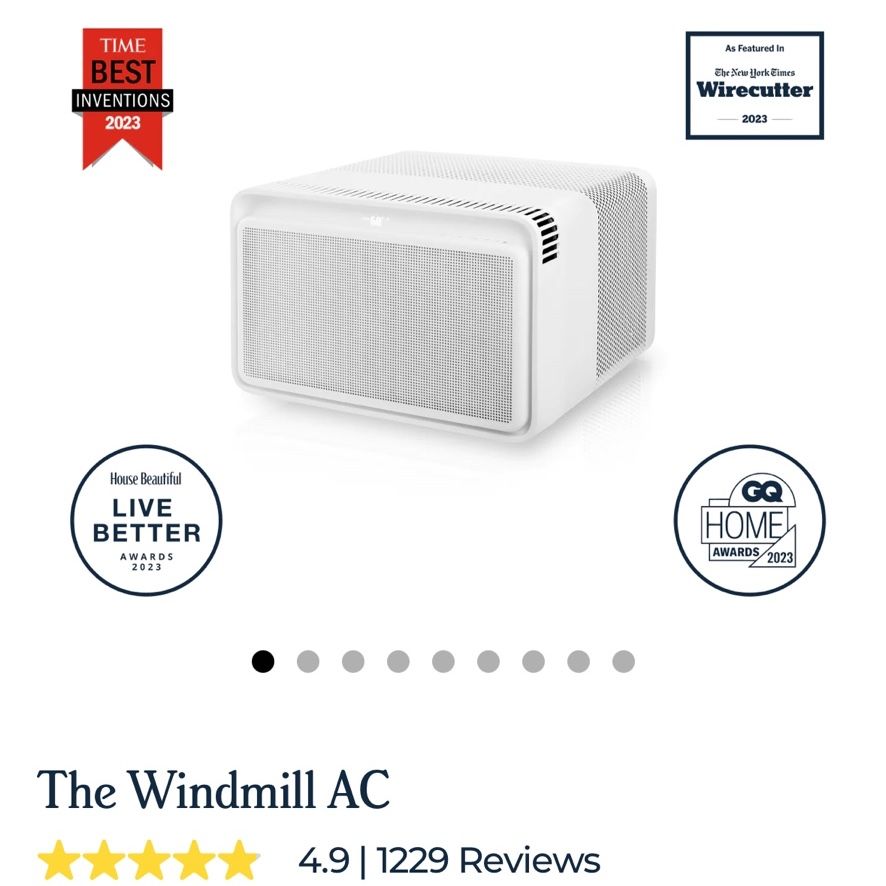 Windmill A/C Unit & Extra Carbon Filters 