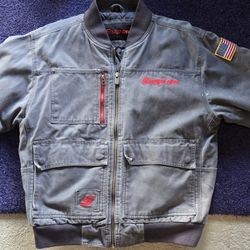 Snap-On Tools Heavyweight Canvas Work Jacket - Size Large - Charcoal Grey