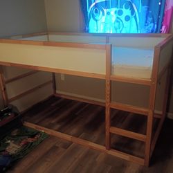 Twin Loft Bed Solid Wood 
