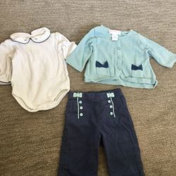GUC 0-3 mth Janie & Jack 3-PC Outfit