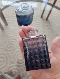 Blue Ombre Glass Bud Vases