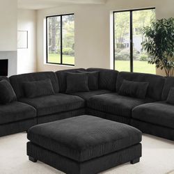 NEW SECTIONAL SOFA WITH OTTOMAN SLEEPER SOFA AN FREE DELIVERY SPECIAL FINANCING AVAILABLE 