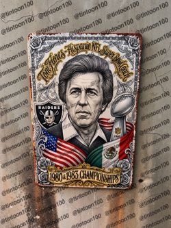 Raiders Metal Sign