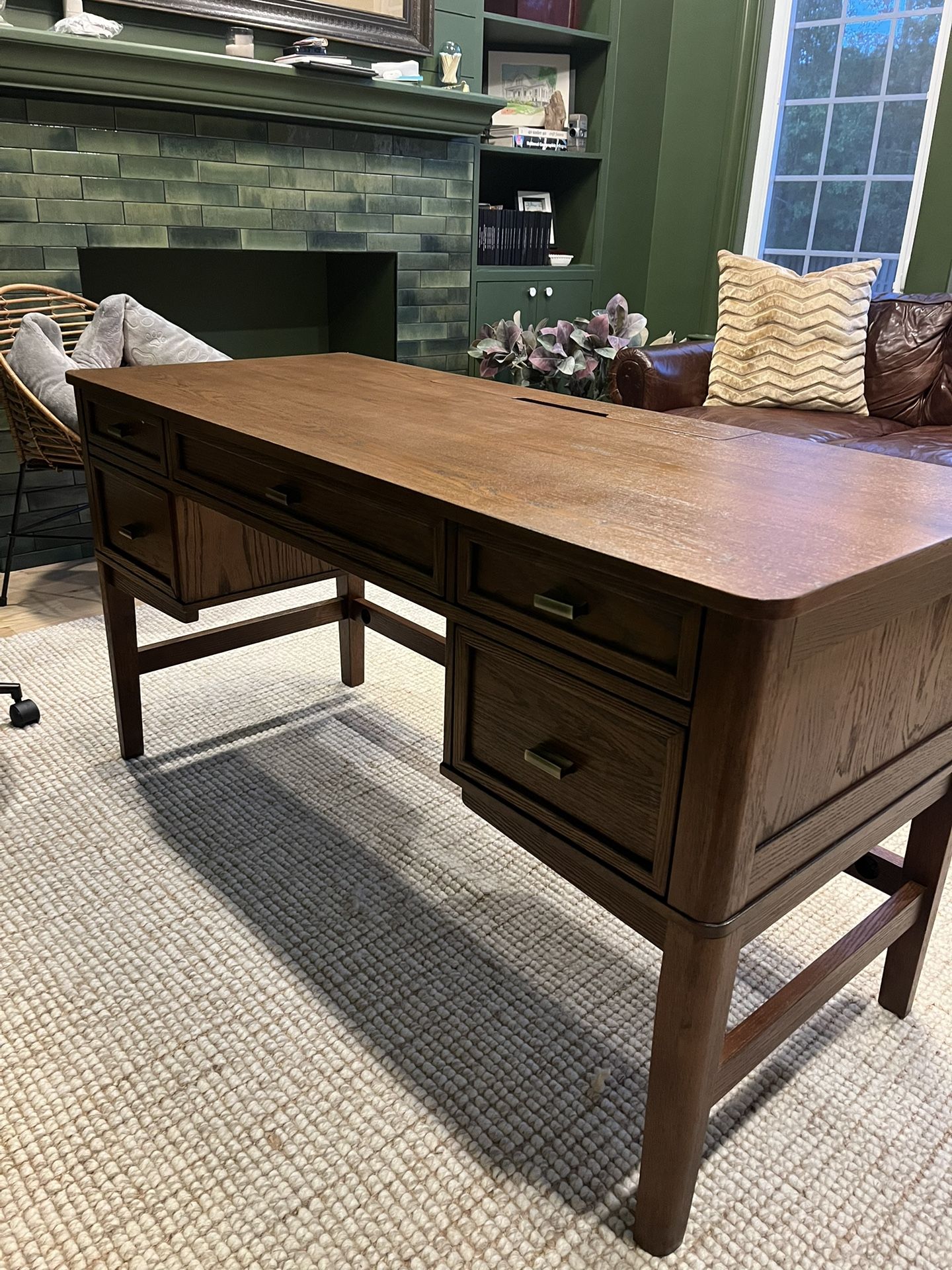 55” Wide Executive Desk With Storage