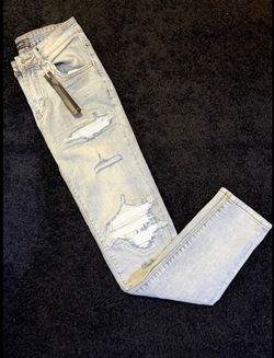 Amiri Light Wash Distressed Jeans with Tags