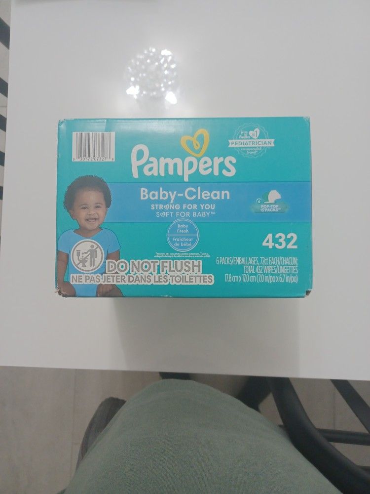 Pampers Baby Clean Wipes 432