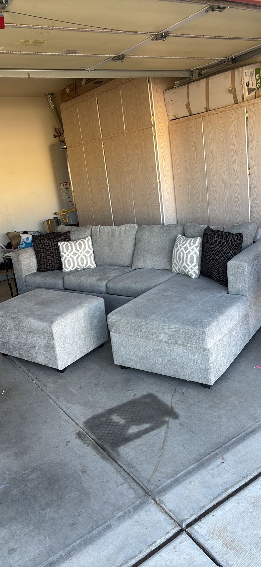 Sectional With Ottoman