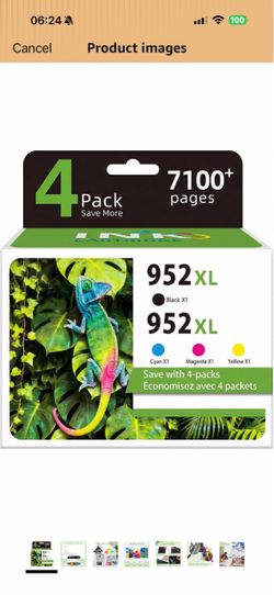 New Sealed HP 952XL Compatible Ink 4-Pack – $30