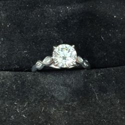 New 1.51 Carat Lab Diamond 14K White Gold Engagement Ring