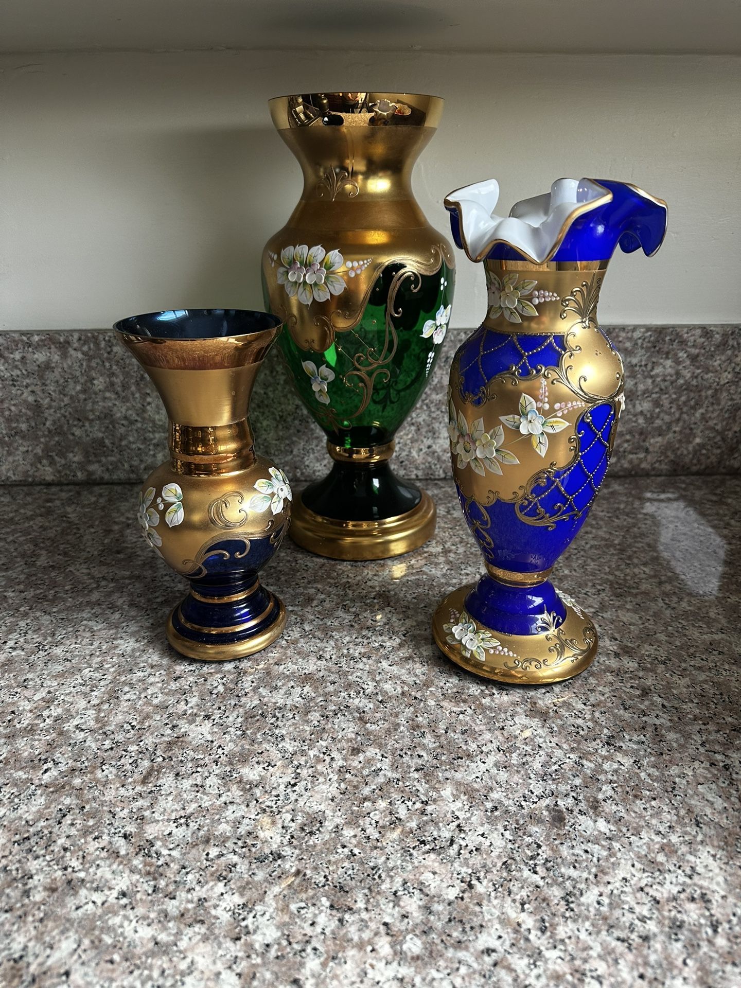Rococo Bohemian Vases