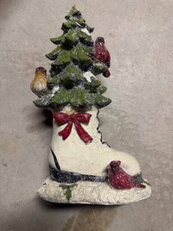 Christmas tree statue figure home decor 11” 