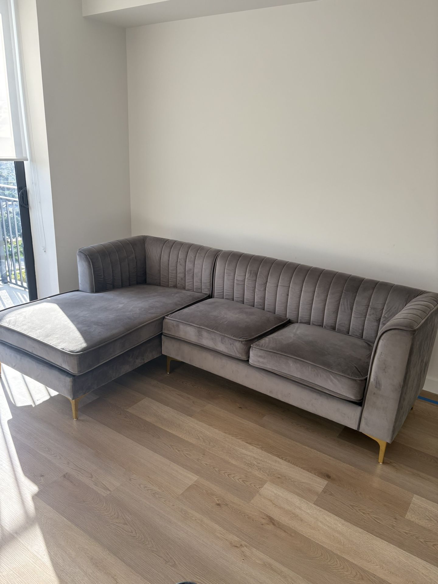 Small Gray Sectional Sofa 